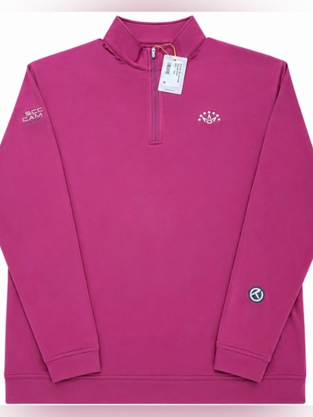 NWT SCOTTY CAMERON GALLERY Circle T 7 Point Crown  1/4 Zip Pullover XXL Pom Golf